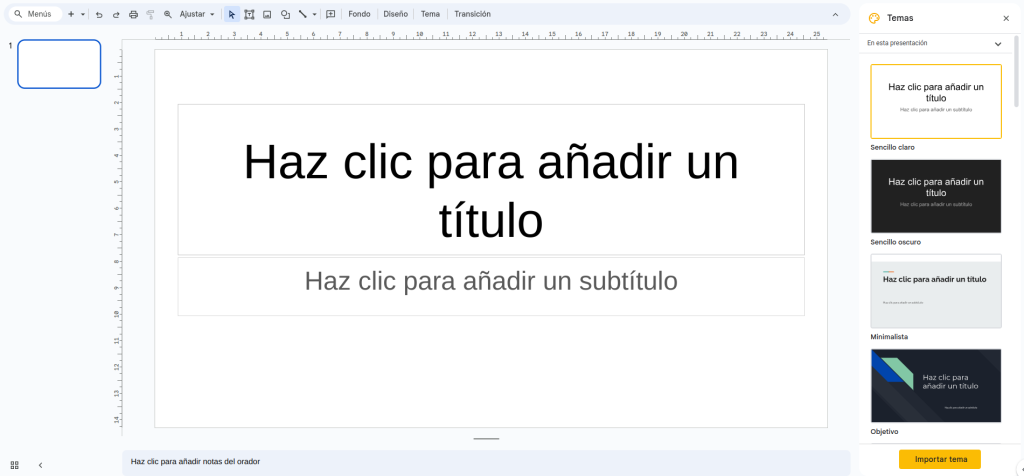 Google slides presentaciones en linea